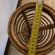 Cendrier sur pied en rotin vintage