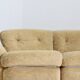 Vintage Italian curved modular chrome sofa 1970s