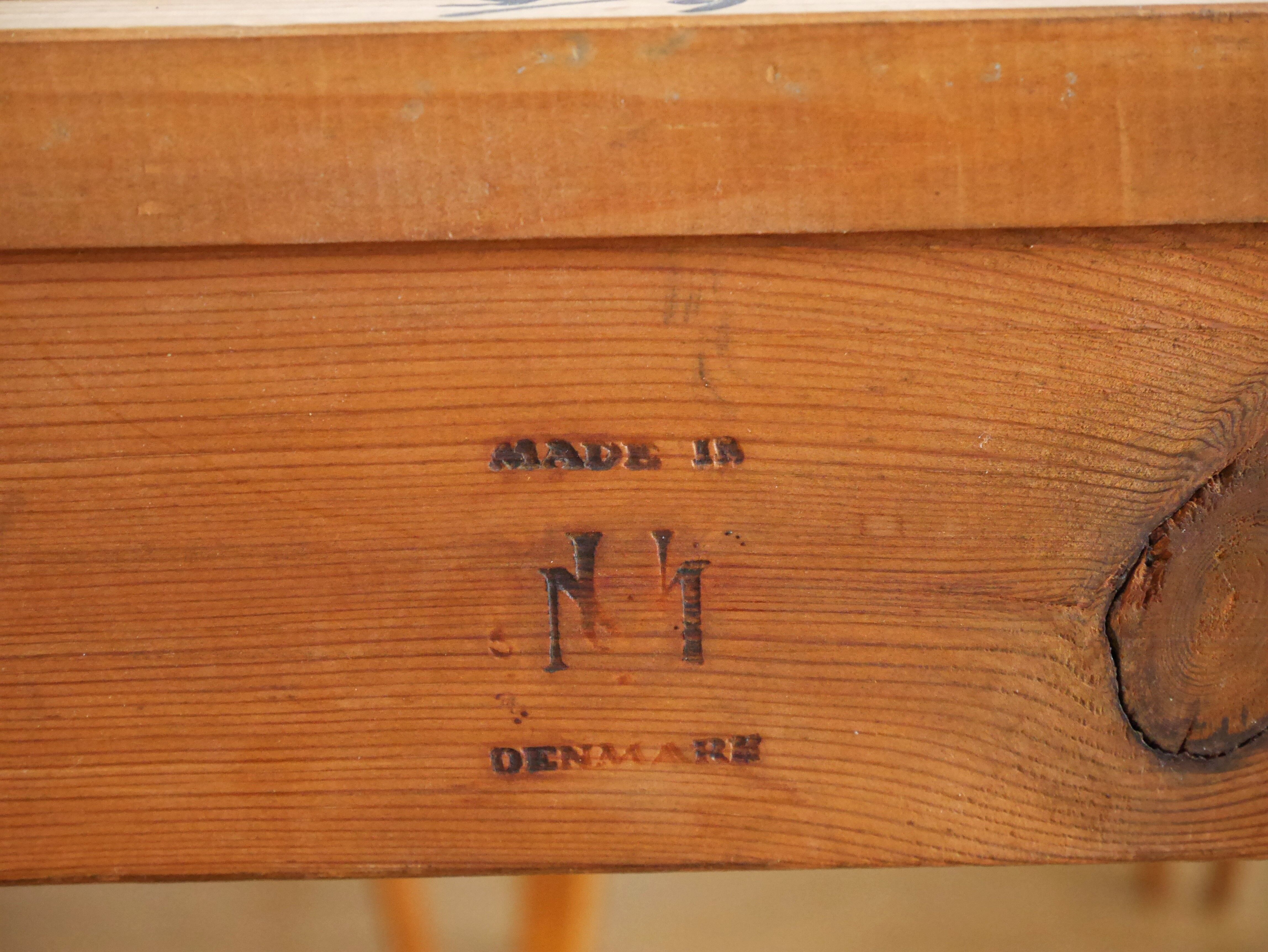 Scandinavian dining table by Johannes Andersen 2 extensions 60s