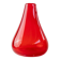 Vintage red Murano glass vase - Italy 1970s