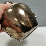 Ceramic vase with metal glaze from Frank ceramics Denmark 1970-80s.
