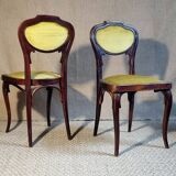 Pair of J&J KOHN Art Nouveau chairs from the Thonet era.