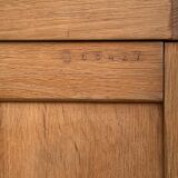 Parisian wardrobe solid oak raw 1940