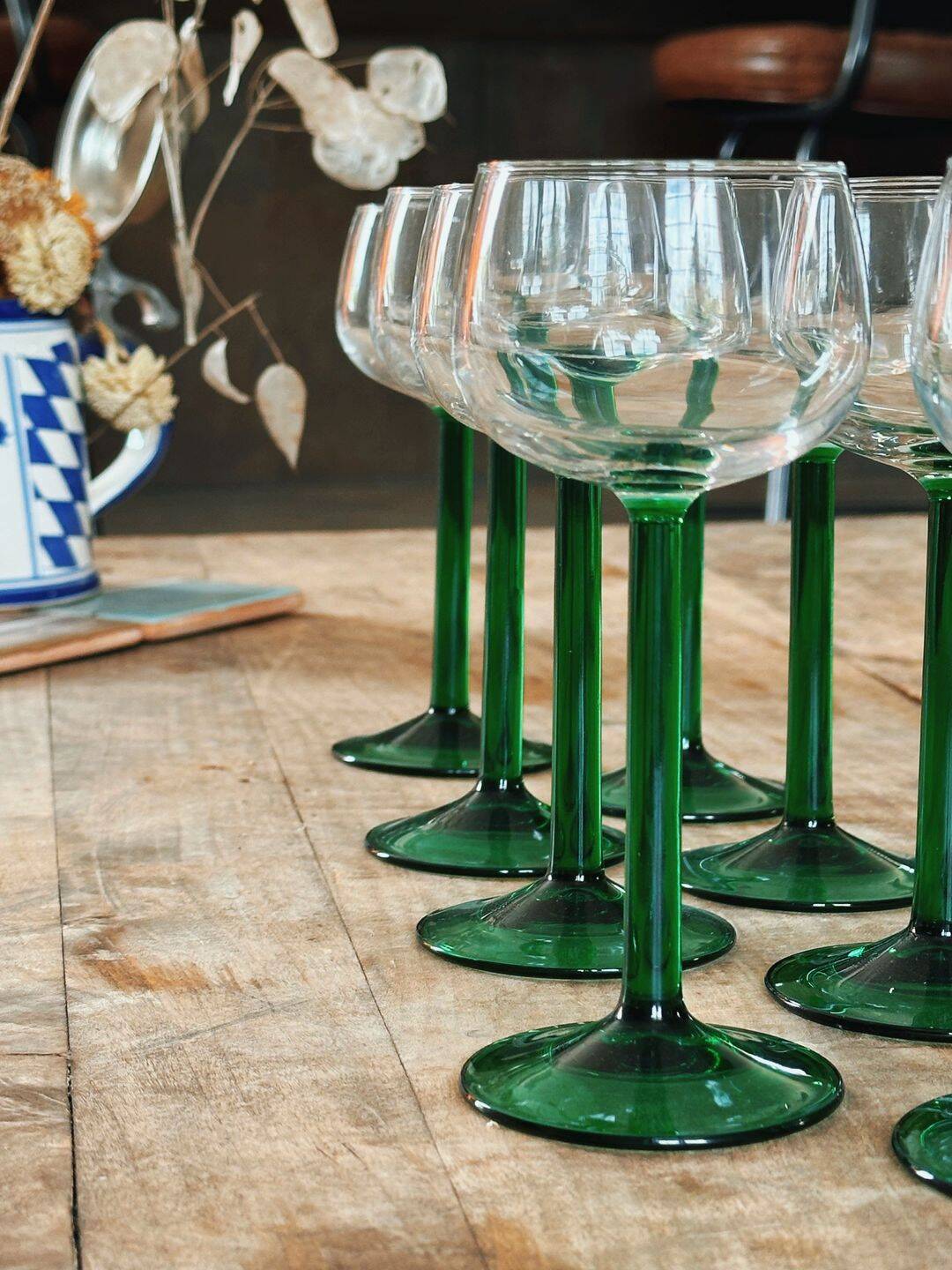Alsatian wine glasses
