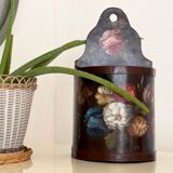 Old painted wooden box