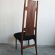 Paire de chaises mid-century en peau d'agneau Astrakan