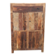 Antique wooden cabinet with 4 doors and 1 drawer