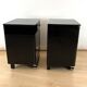 Art Deco Bedside Cabinets in Black Lacquer & Chrome, France, 1930, Set of 2