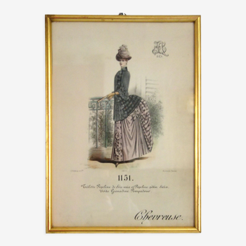 Gravure de mode "Chevreuse" vers 1890
