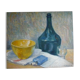 Oil painting on still life panel