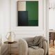 Green composition, acrylic on stretched canvas 2023