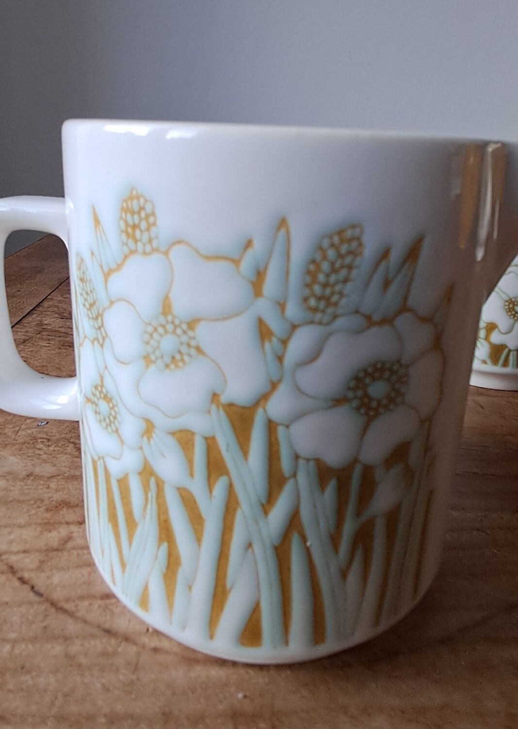 Pot à lait et confiturier Hornsea Fleur. 1970. England