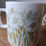 Pot à lait et confiturier Hornsea Fleur. 1970. England