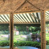 Triptych mirror with pediment around 1900 - 30,5 x 24,5 cm