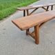 Lot de 2 bancs en orme massif par Aranjou
