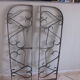 Pair of old grid in forgè iron