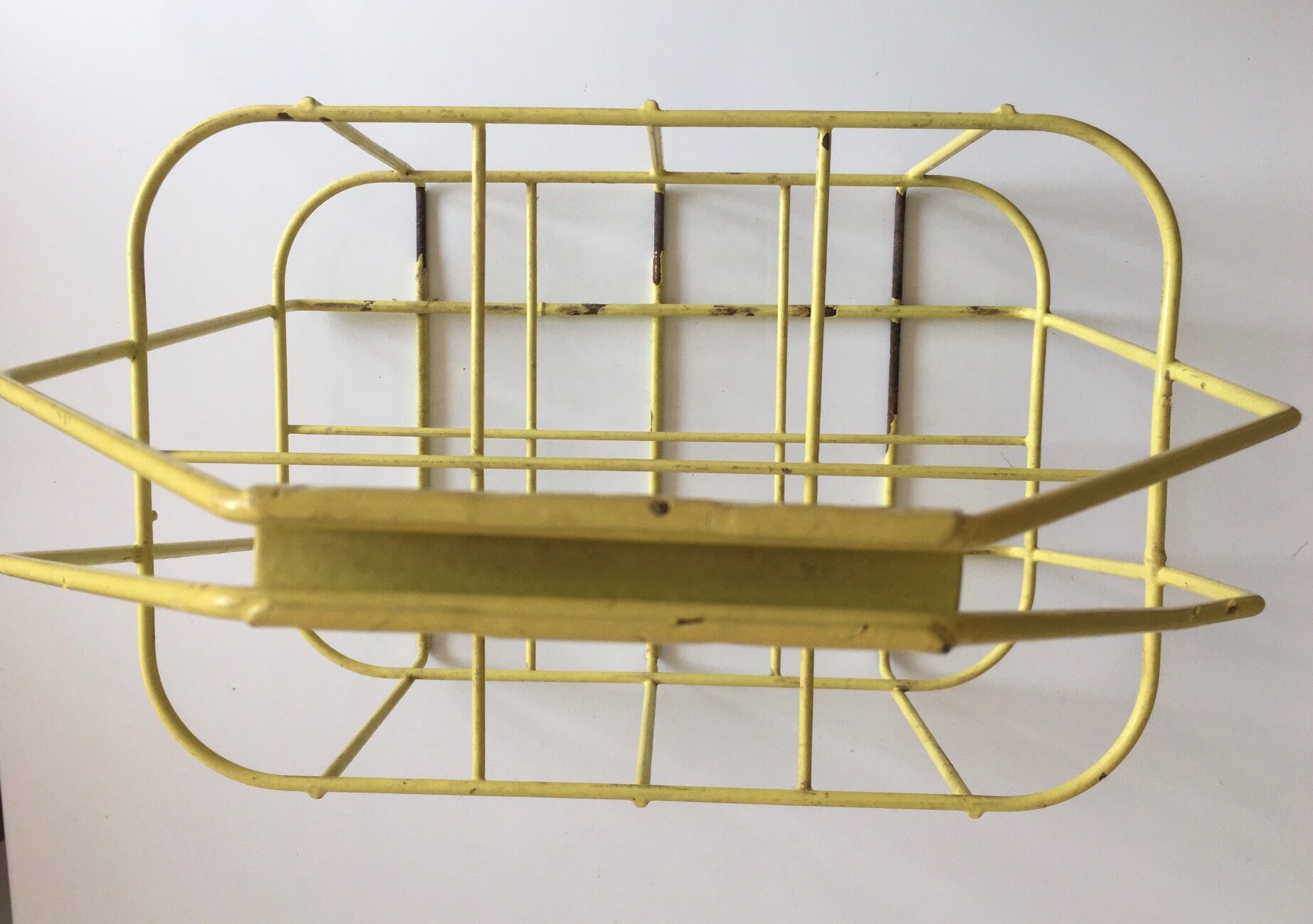 Yellow vintage bottle holder