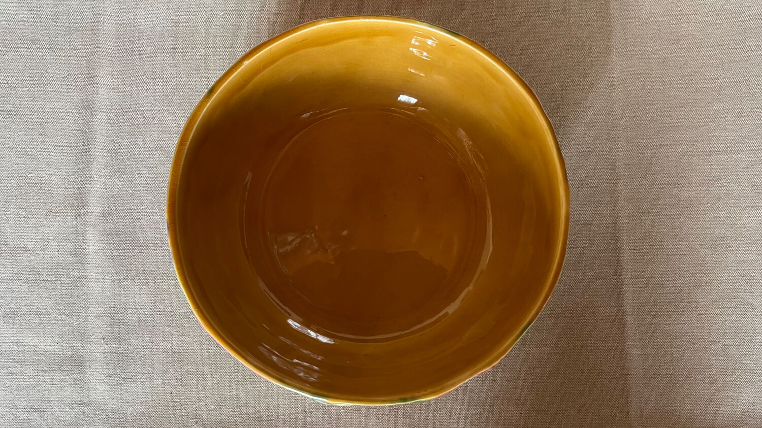 Vintage Sarreguemines slip cup