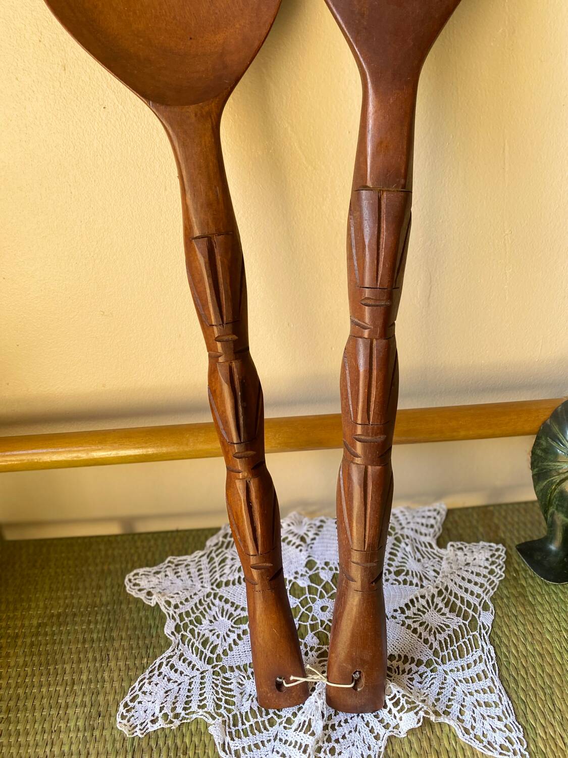 Carved wooden decoration