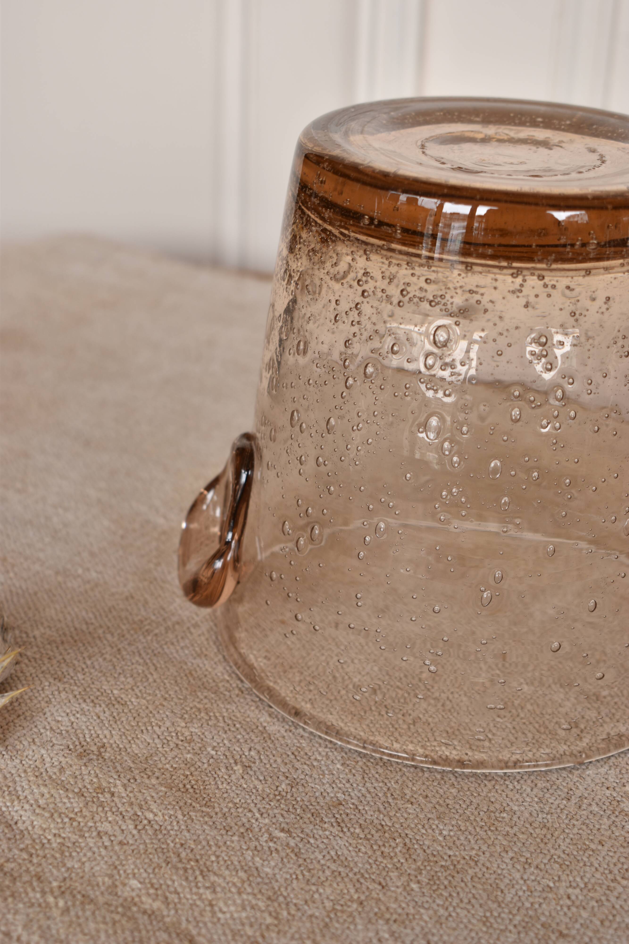 Ice bucket biot old bubble glass