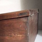 Old sloping pine display case