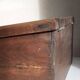 Old sloping pine display case