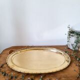 Vintage gold metal tray
