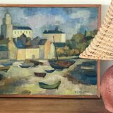 Vintage ceramic lamp foot