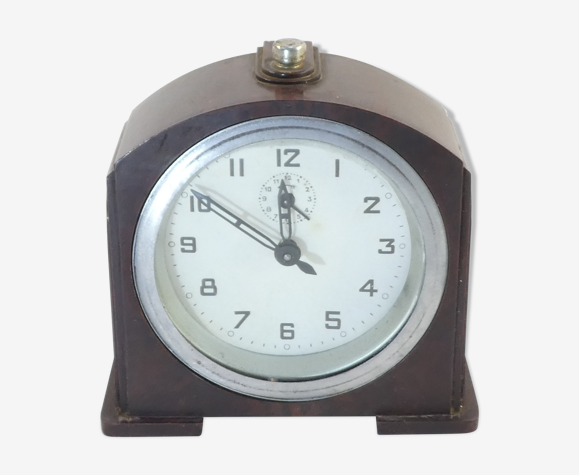 Ancien reveil borne art deco en bakelite