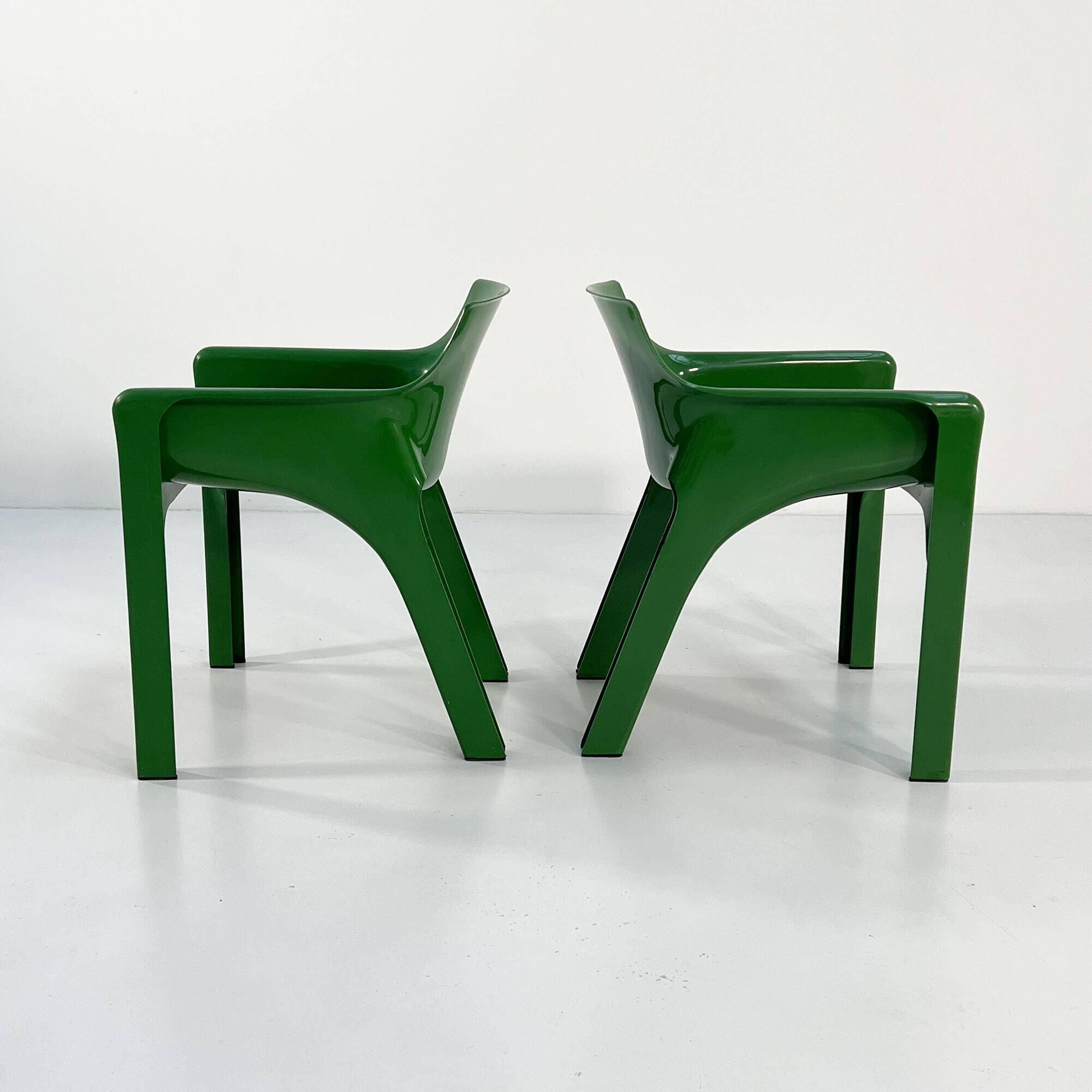 GREEN GAUDI CHAIR BY VICO MAGISTRETTI FOR ARTEMIDE, 1970