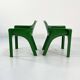 GREEN GAUDI CHAIR BY VICO MAGISTRETTI FOR ARTEMIDE, 1970