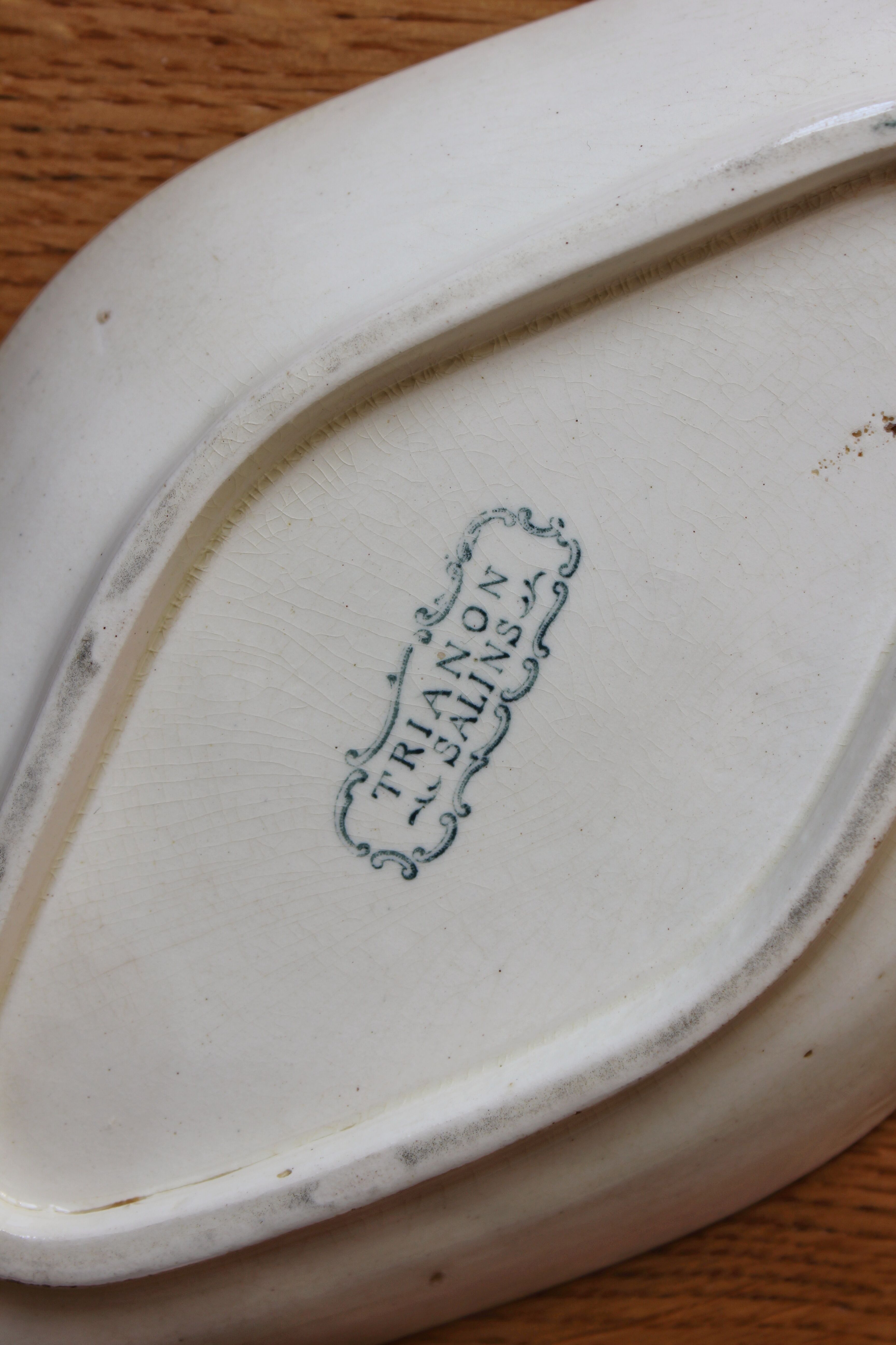 Small ramekin in iron earthenware "Trianon" model from Salins