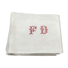 Serviettes anciennes monogrammes FD