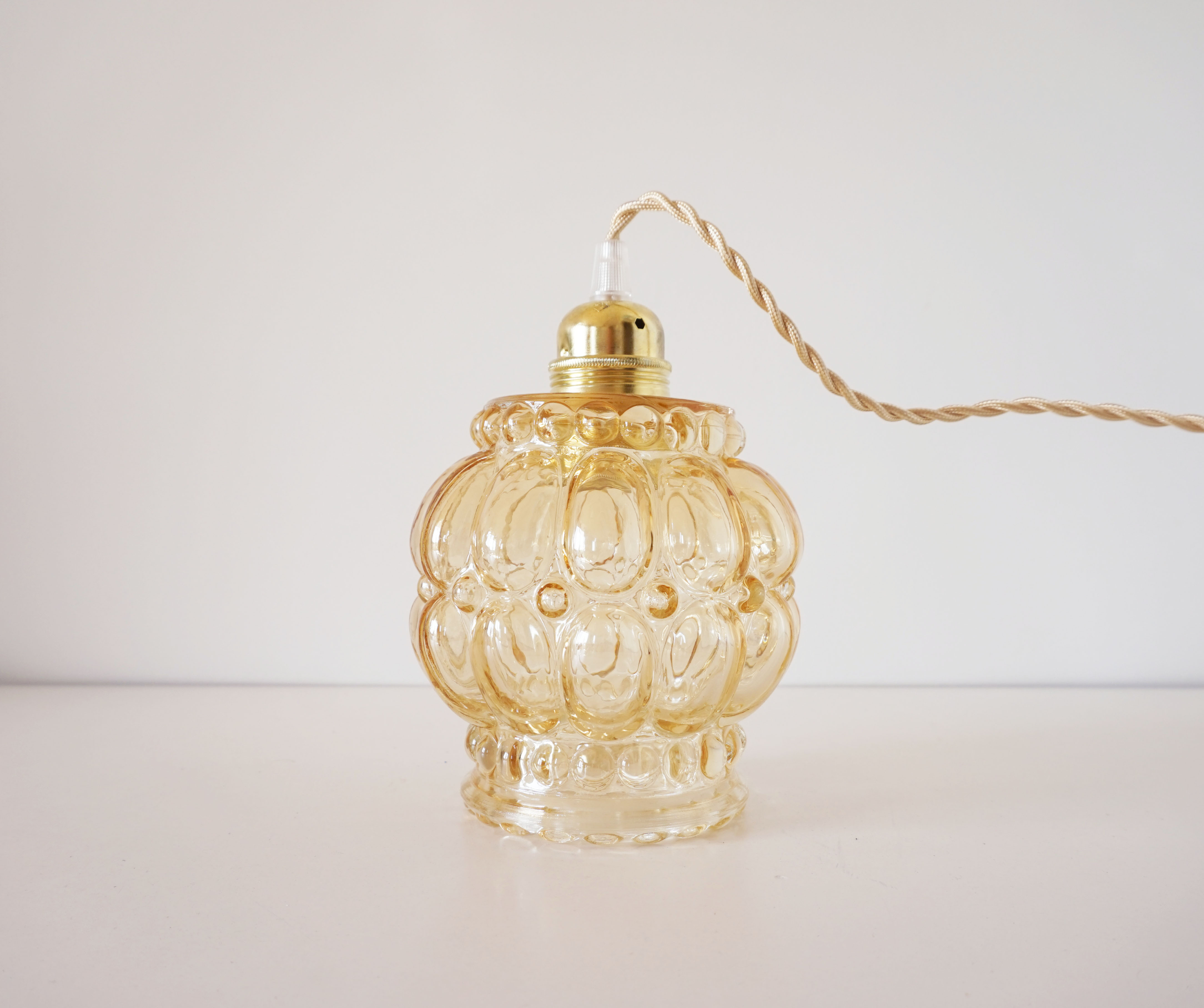 Vintage molded glass globe player