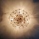 Italian ceiling light in Murano glass, 1970.