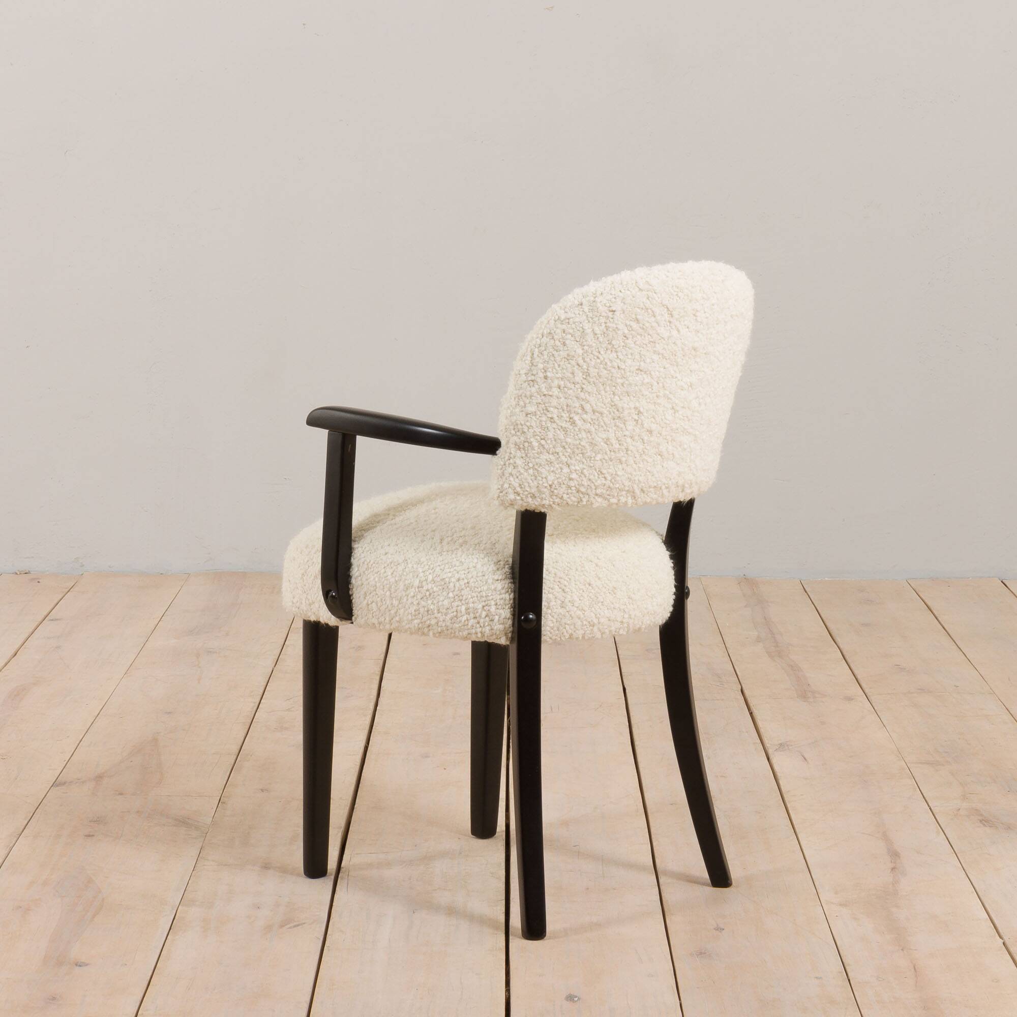 Set of eight dining Paris hotel chairs by Thonet, France 1950s