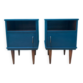 Paire de tables de chevet vintage scandinave