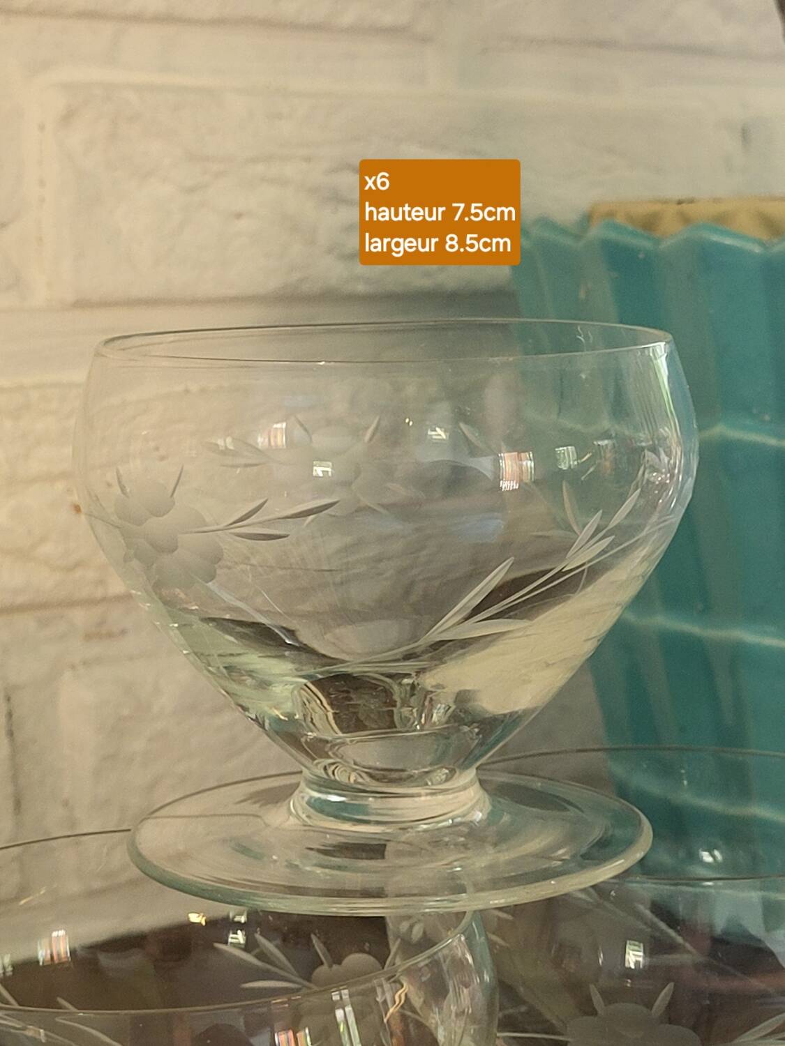 Vintage stemmed glasses