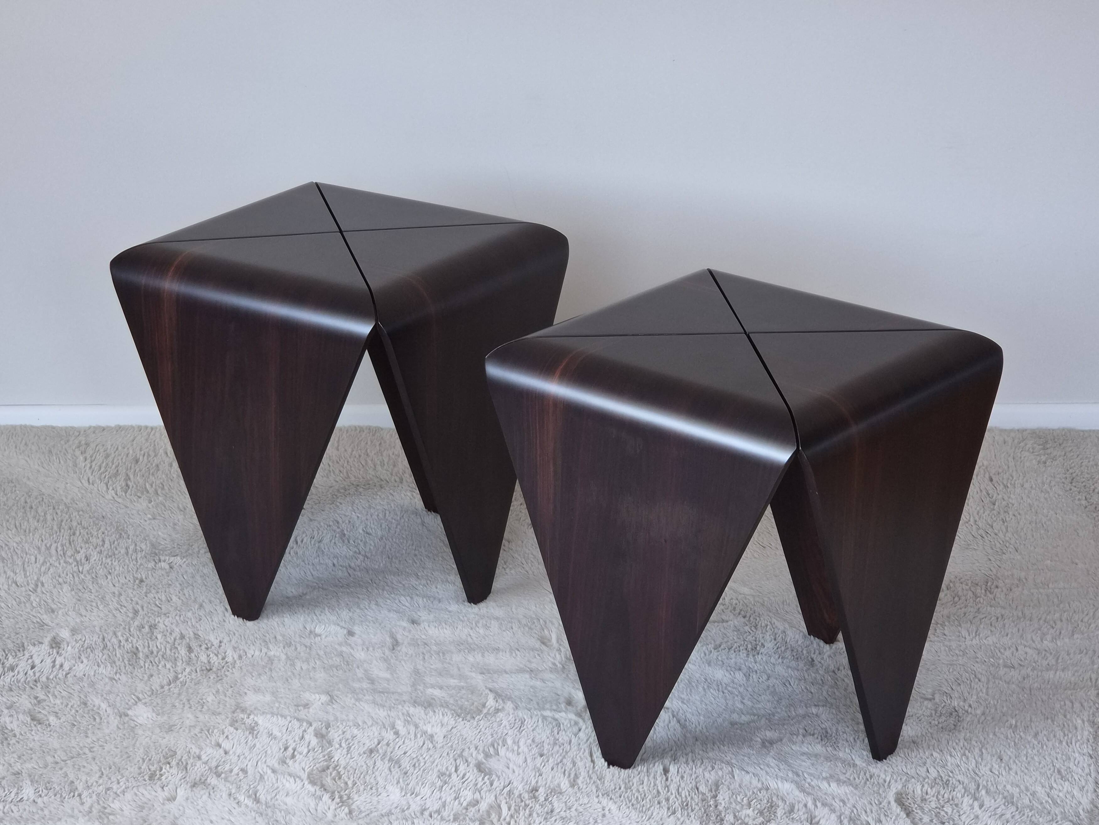 Petalas Side Tables by Jorge Zalszupin, Rosewood
