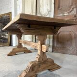Raw bleached wood table