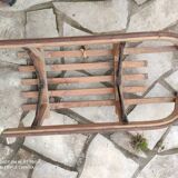 Ancienne luge en bois vintage