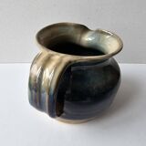 Glazed ceramic pitcher signed C - Tasey