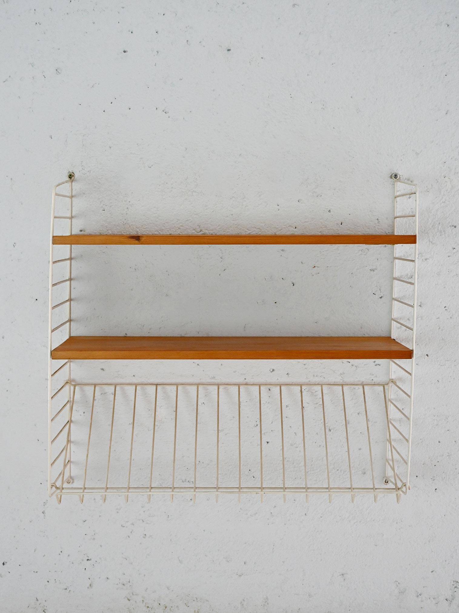 Vintage shelves with metal frame