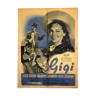 Affiche originale cinéma "Gigi" 1959  Leslie Caron, Maurice Chevalier...