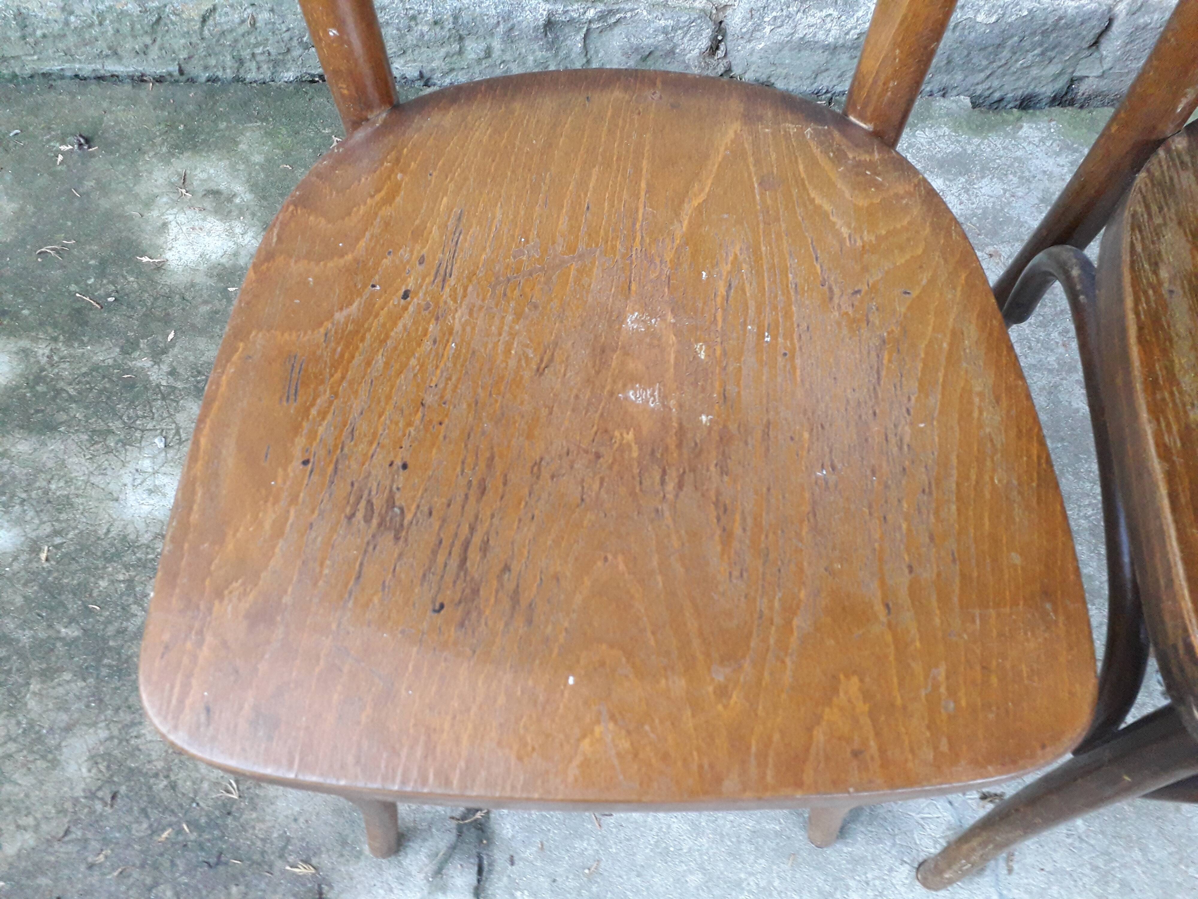 Series of 4 chairs bistro Thonet