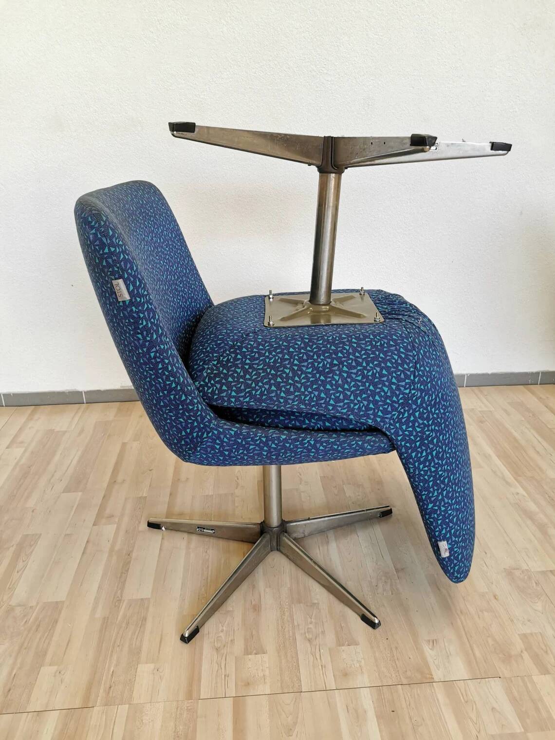 1 of 3 Vintage Niko Kralj Era Swivel Office Chair - Stol Kamnik, Yugoslavia