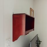 Vintage solid oak wall shelf