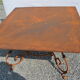 Wrought iron garden table