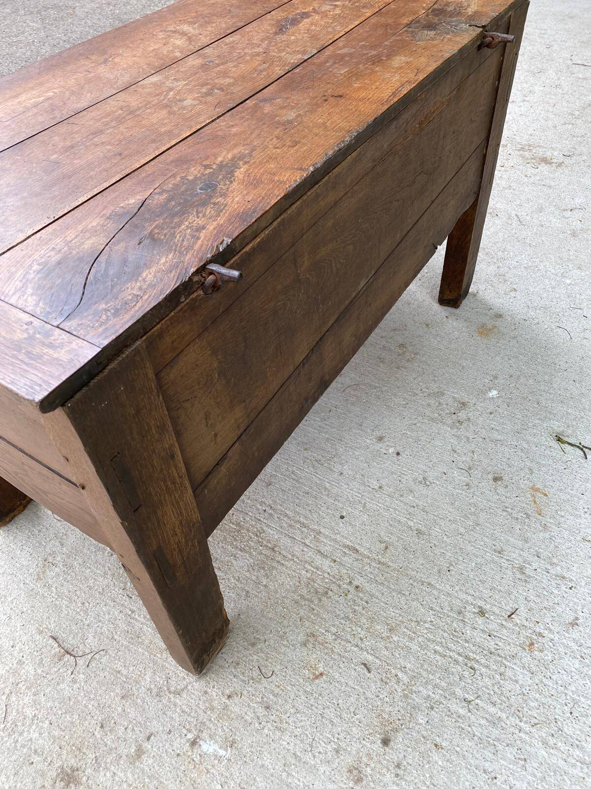 Antique 19th century solid oak wood hut