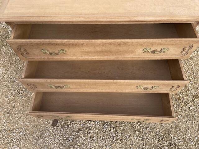 Louis XV style oak chest of drawers